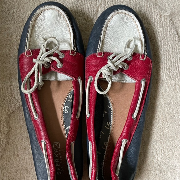 Sperry Shoes - Women’s red white and navy Sperry’s